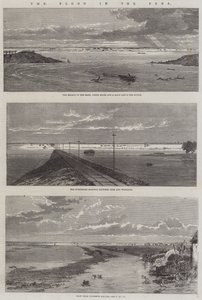 De Overstroming in de Fens door Edmund Morison Wimperis